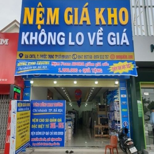 Cửa hàng nệm giá rẻ tại Bà Rịa