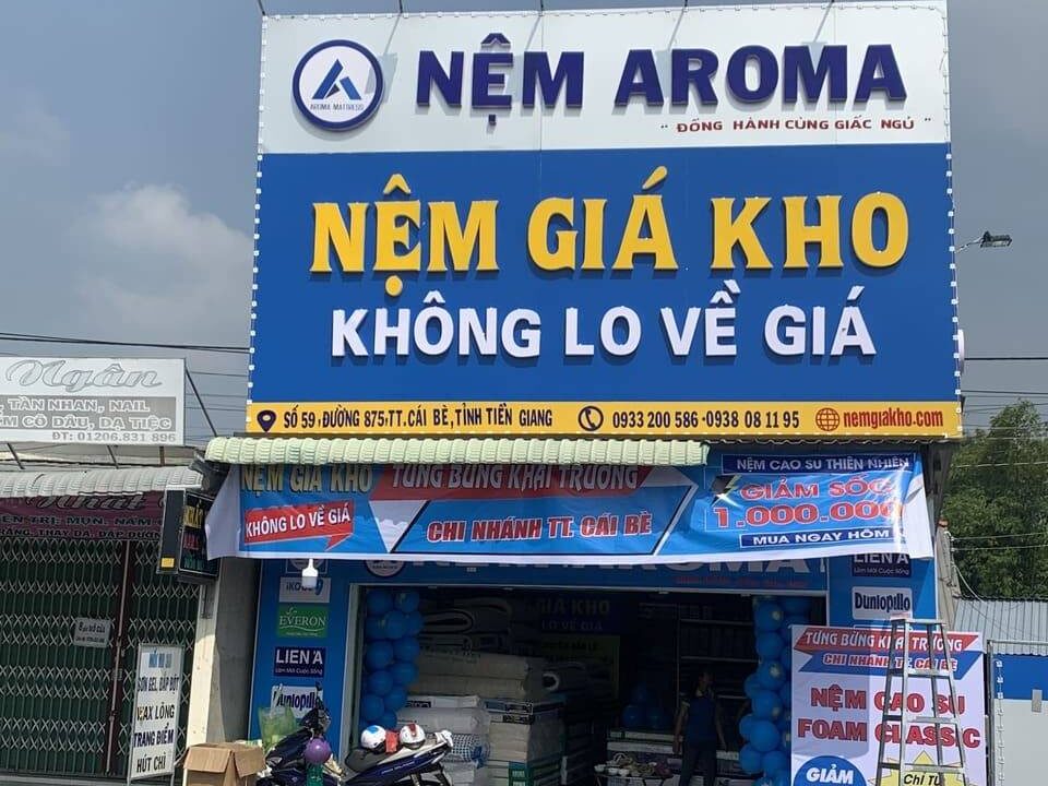 Cửa hàng nệm giá rẻ tại Cái Bè