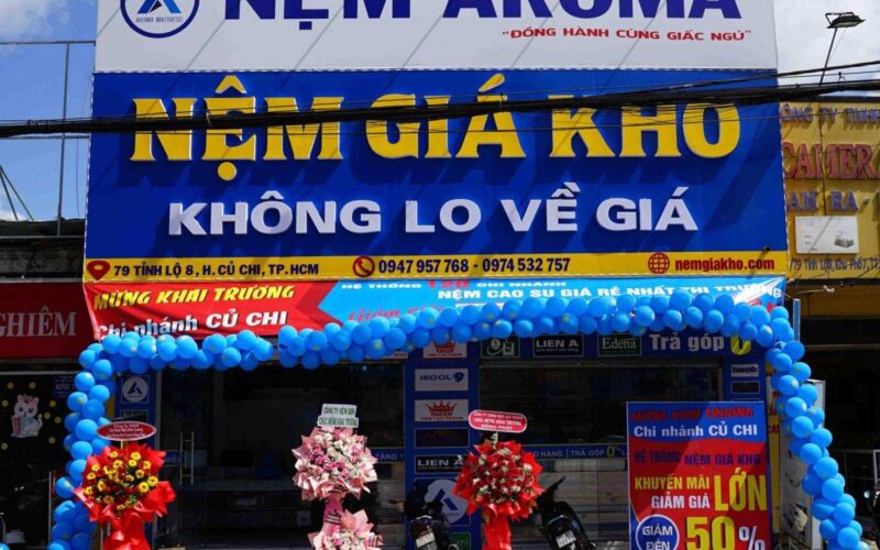 Cửa hàng nệm giá rẻ tại Củ Chi