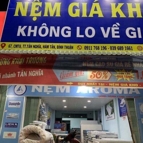 Cửa hàng nệm giá rẻ tại Hàm Tân Bình Thuận