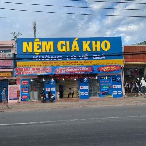 Cửa hàng nệm giá rẻ tại Long An