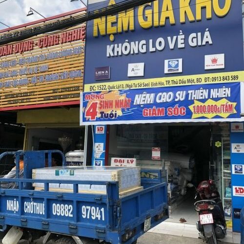 Cửa hàng nệm giá rẻ tại Sở Sao Bình Dương