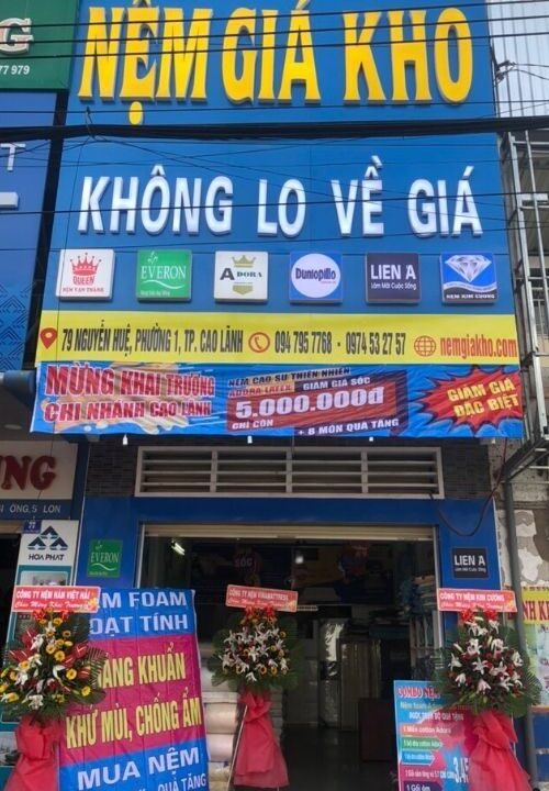 Cửa hàng nệm Liên Á Cao Lãnh