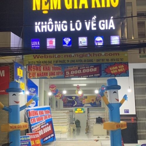 Cửa hàng nệm lò xo giá rẻ tại Long Xuyên
