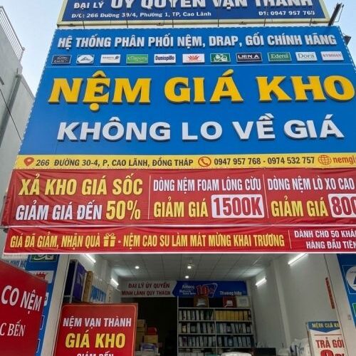 Cửa hàng nệm Vạn Thành Cao Lãnh