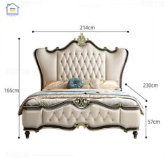Giường bọc nệm hoàng gia GK01 13 Giường bọc nệm hoàng gia GK01