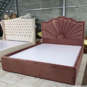Giường bọc nệm vải G08