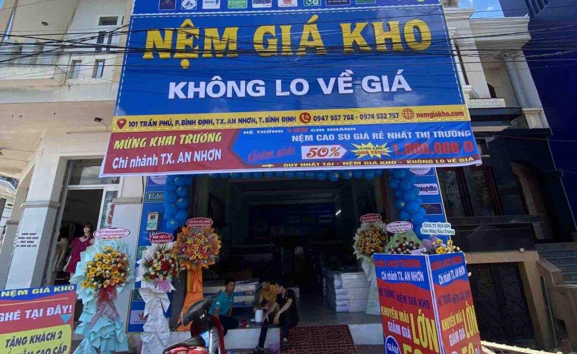 Khai trương chi nhánh nệm giá kho tại thị xã An Nhơn Bình Định