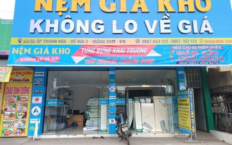 Khai trương chi nhánh nệm giá kho tại Trảng Bom Đồng Nai
