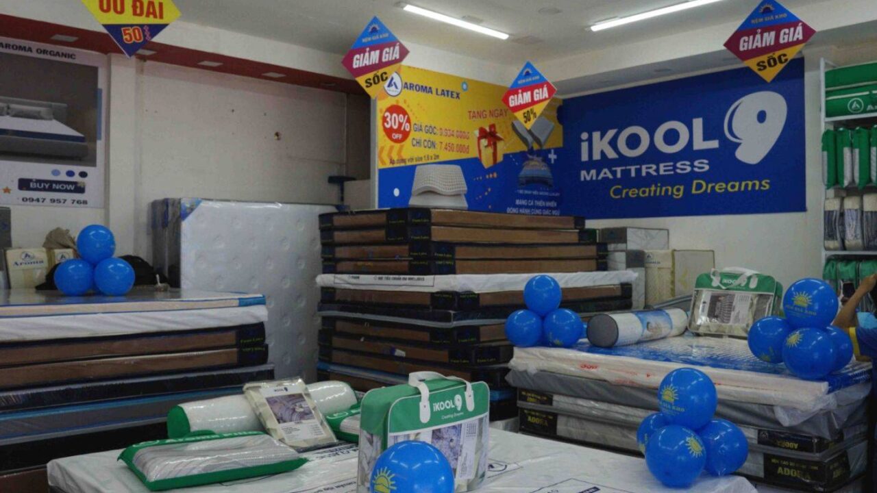Khai trương cửa hàng nệm giá kho tại Củ Chi