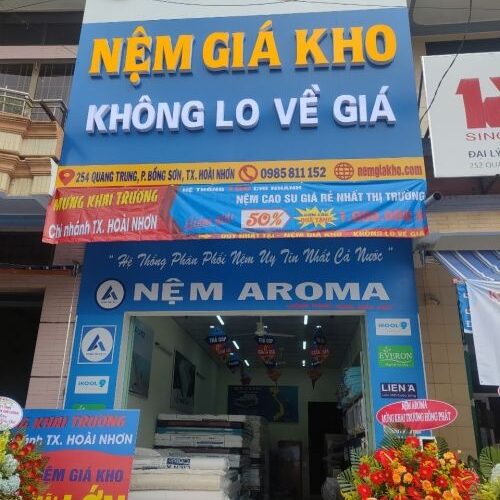 Khai trương cửa hàng nệm giá kho tại Hoài Nhơn Bình Định