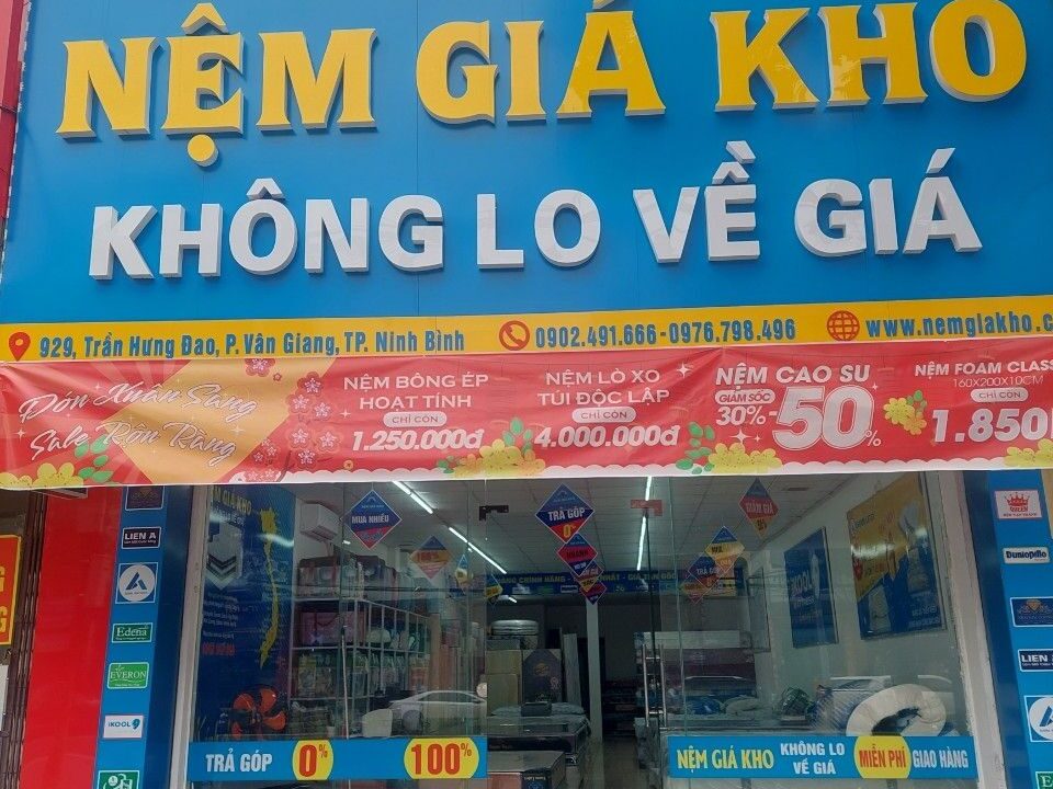 Khai trương cửa hàng nệm giá kho tại Ninh Bình