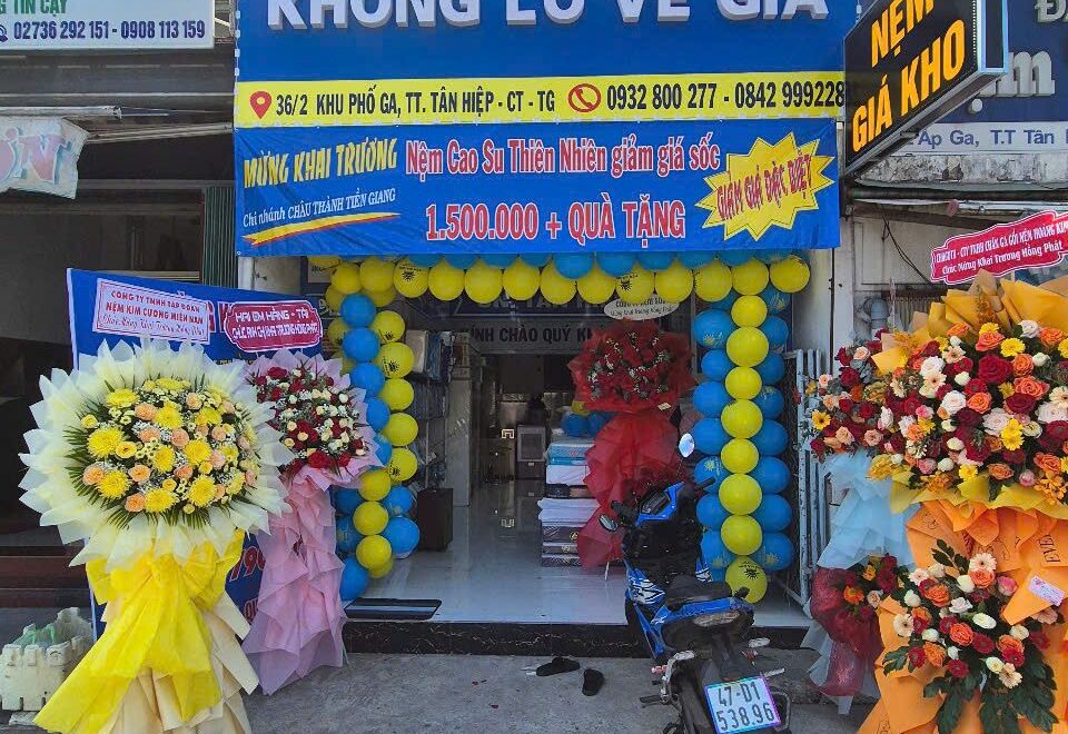 Khai trương cửa hàng Nệm Giá Kho Tân Hiệp Tiền Giang