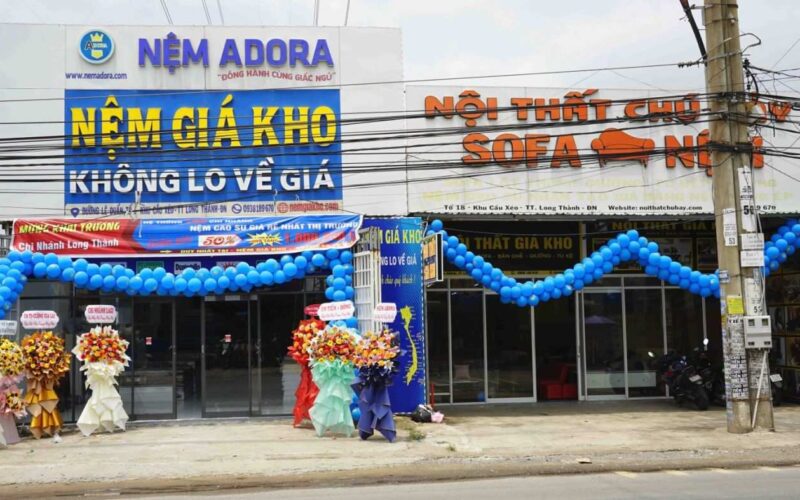 Khai trương mở rộng cửa hàng nệm giá kho tại Long Thành Đồng Nai