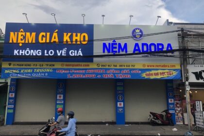 Khai trương showroom nệm giá kho quận 8
