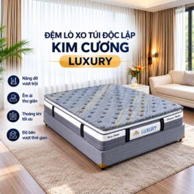 Đệm lò xo túi Kim Cương Luxury chỉ có ở miền bắc