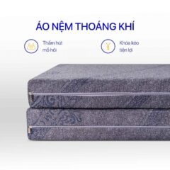 Nệm Gấp 3 Cao Su Bông Diamond Kim Cương