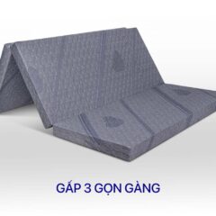 Nệm Gấp 3 Cao Su Bông Diamond Kim Cương