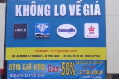 Nệm giá kho chi nhánh Vĩnh Long