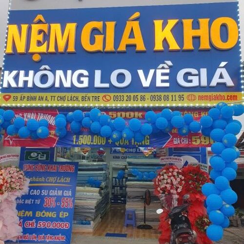 Tưng Bừng Khai Trương Cửa Hàng Nệm Giá Kho Chợ Lách, Bến Tre – Ưu Đãi Khủng, Quà Tặng Cực Chất!