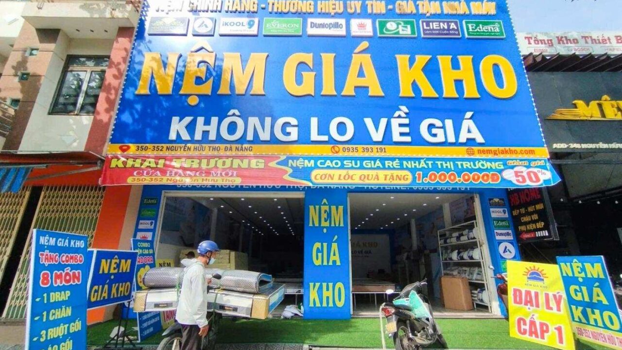 Tưng Bừng Khai Trương Cửa Hàng Nệm Giá Kho Nguyễn Hữu Thọ, Đà Nẵng